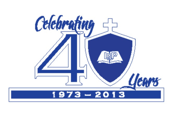 Lester B. Pearson Catholic Elementary School 40th anniversary logo