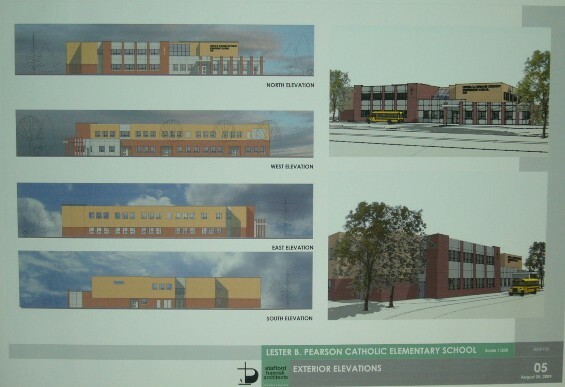 Mock up pictures of Lester B. Pearson Catholic Elementary School