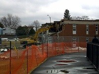 Picture of the teardown of a building