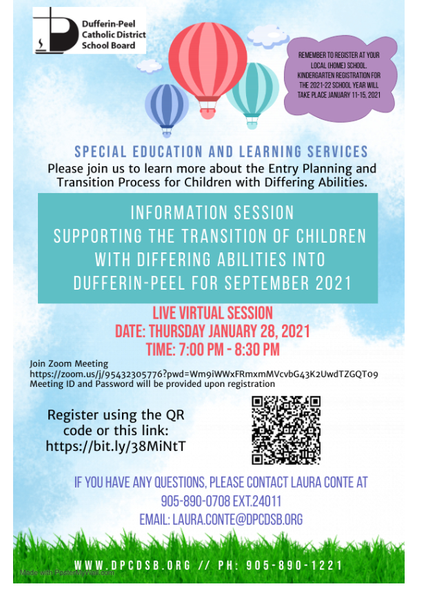 Special Education and Learning Services poster