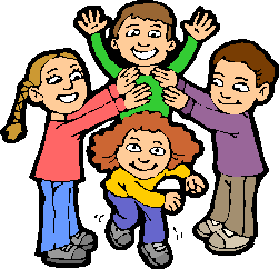 Picture of 4 animated kids playing